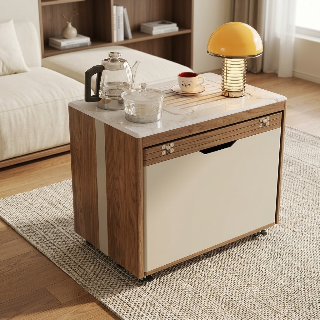 Lift Top Coffee Table, Minimalist Coffee Table with Hidden Storage