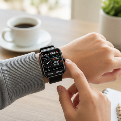 Non-Invasive Glucose Tracking & 5-Day Battery Smartwatch