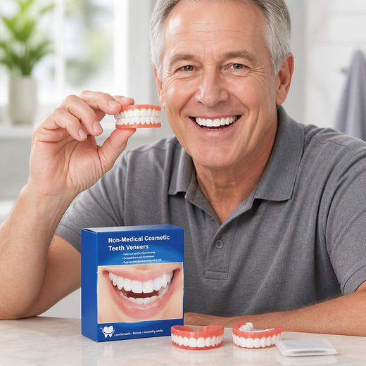 Full Coverage Denture Set, Cosmetic Upper & Lower Dentures for a Natural-Looking Smile