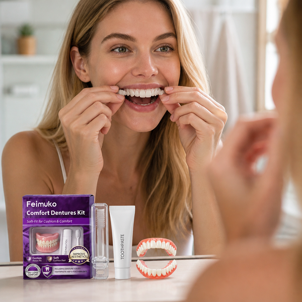 Snap On Veneers Kit, Custom Moldable Cosmetic Veneers for Gaps & Chipped Teeth