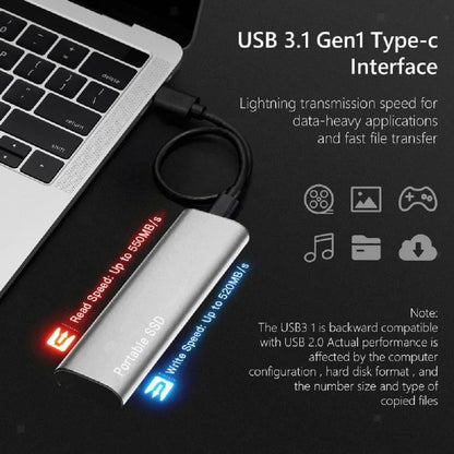 Portable External SSD, High-Speed, Black