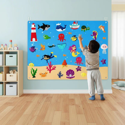 Animal Felt Board Promotes Creativity