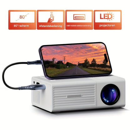Ultra-Bright Mini Projector, 3000 Lumens