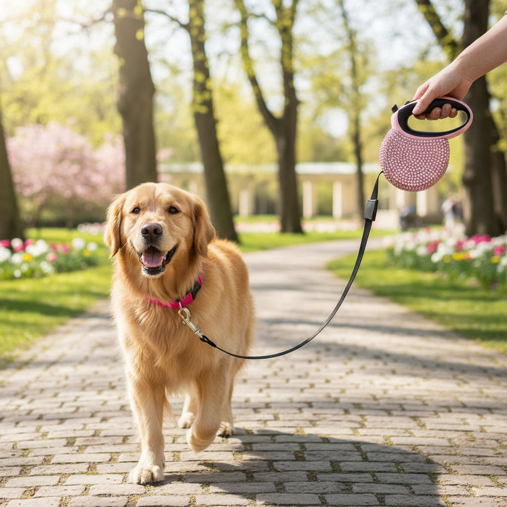 SPARKPAW Luxury Retractable Leash