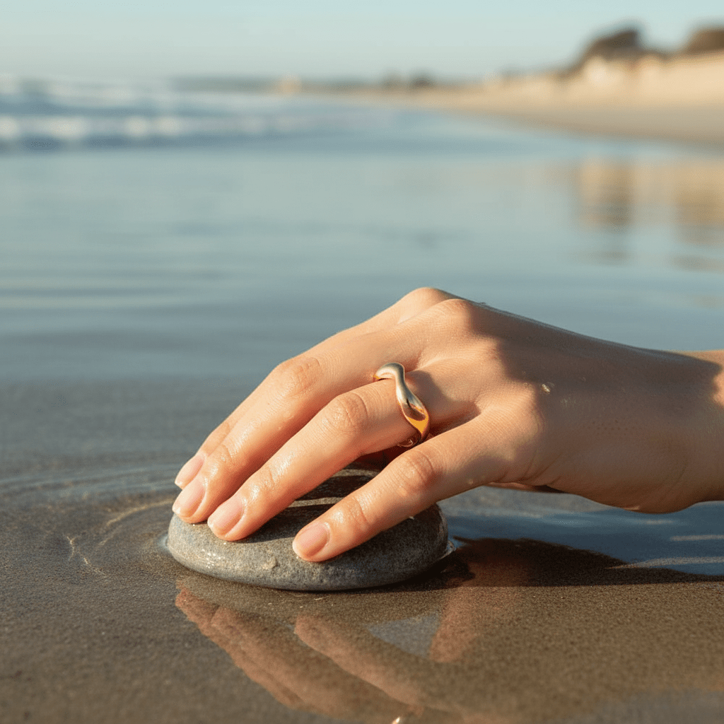 OCEANLUX Adjustable Silver Ring