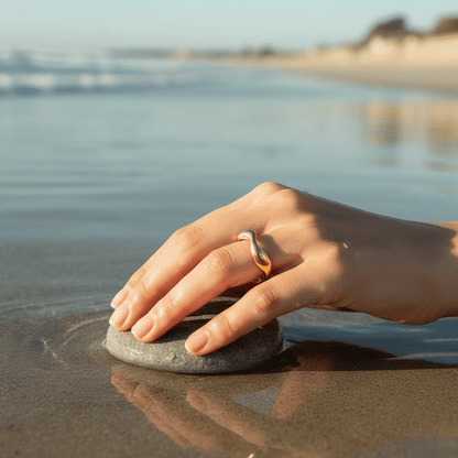 OCEANLUX Adjustable Silver Ring