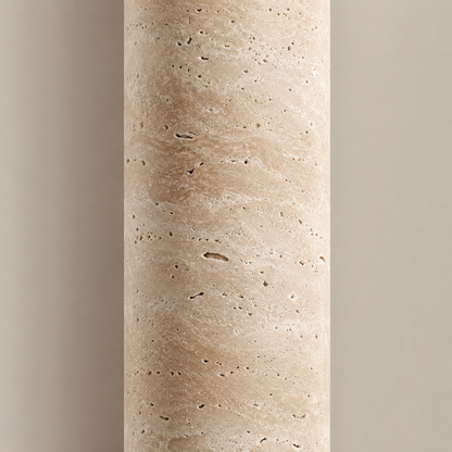 Travertine Wall Light, Stone Wall Sconce for Living Room & Hallway