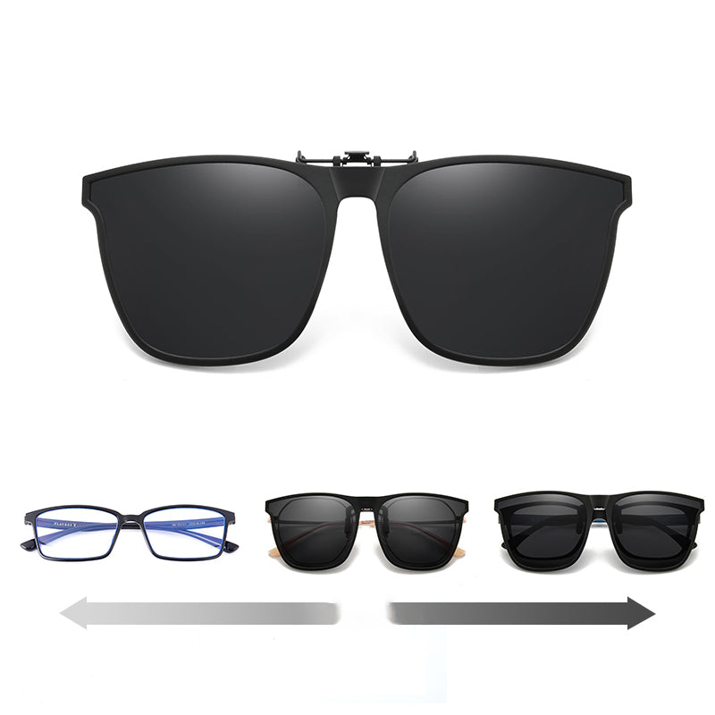 Polarized Flip-Up Sunglasses Clip, UV400, for Glasses