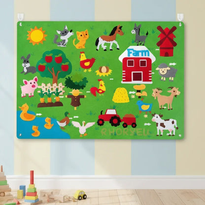Animal Felt Board Promotes Creativity