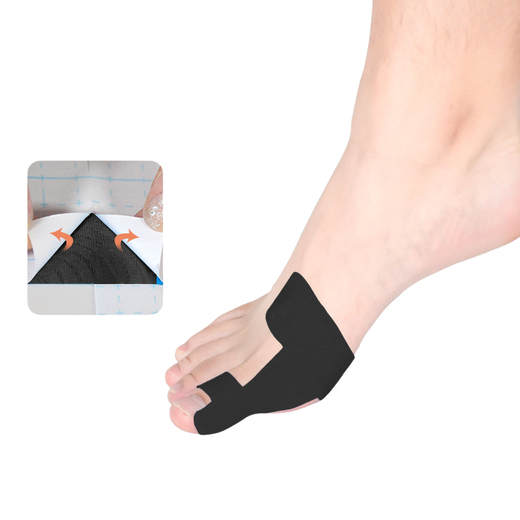 Bunion Corrector Tape, Pre-Cut Breathable Big Toe Support Strips for Everyday Wear, 80 Pieces