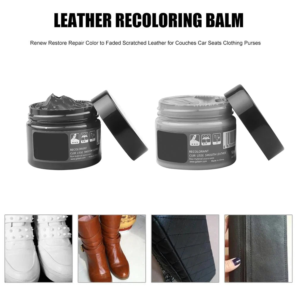 Car Leather Repair Kit, Liquid Balm for Seats and Shoes