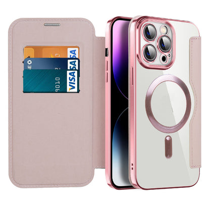 Magnetic Flip Phone Case with Card Slot, Shockproof
