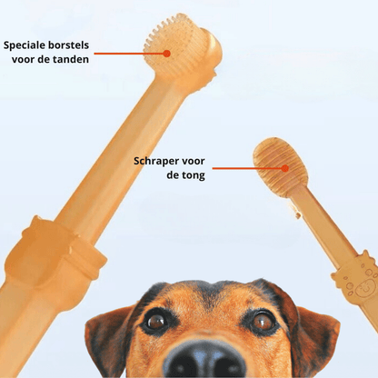DOGGYDENT Gentle Silicone Toothbrush for Dogs & Cats