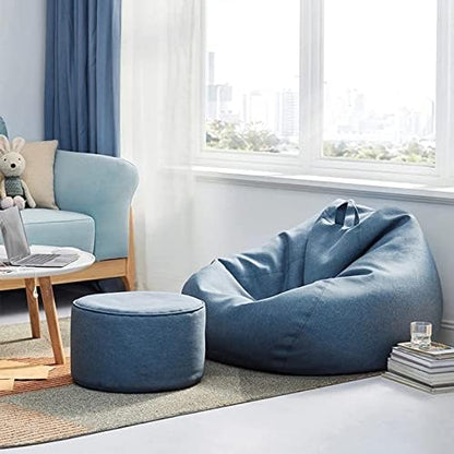 Linen Bean Bag Chair Cover, Ergonomic