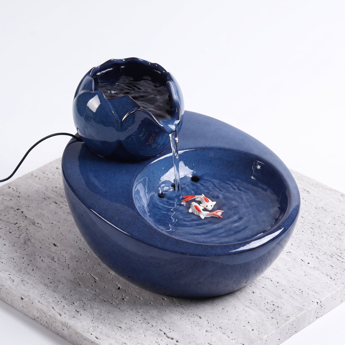 Cat Water Fountain, Ceramic Automatic Pet Water Fountain