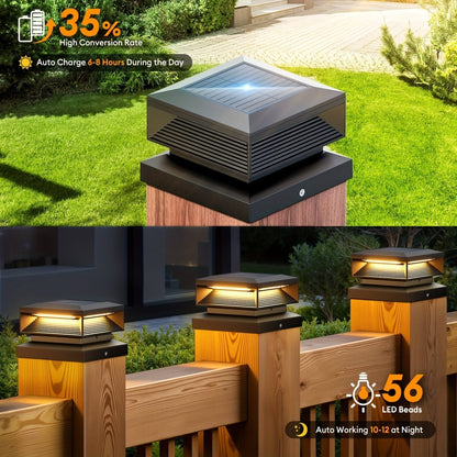 SHINEFLOW Decorative Solar Post Light