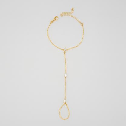 RAYLISS Adjustable Finger Ring Bracelet