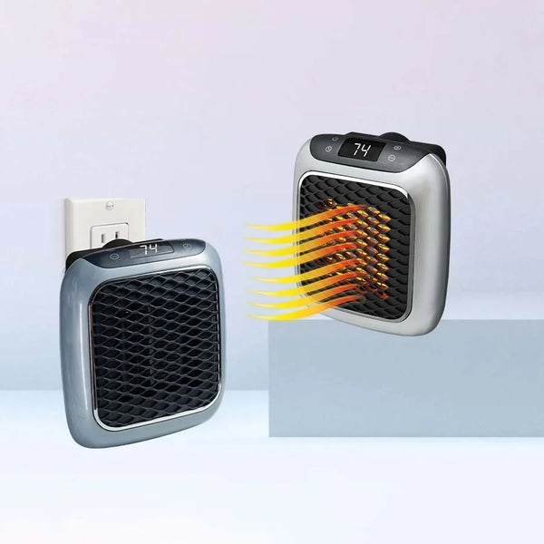Portable Space Heater, Fast Heating Electric Room Heater with Timer & Tip-Over Protection