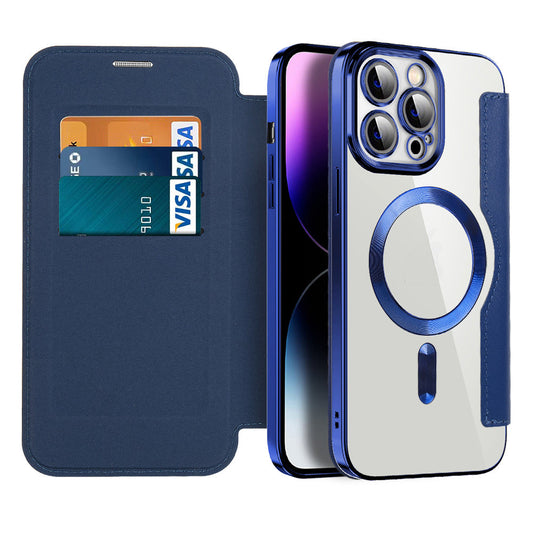 Magnetic Flip Phone Case with Card Slot, Shockproof