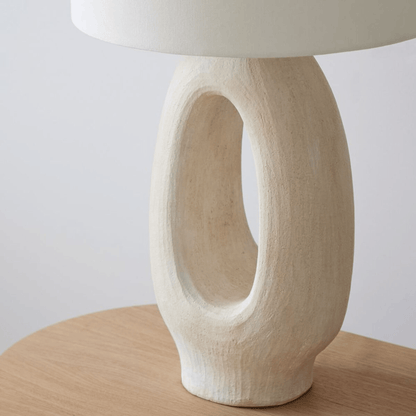 Modern Table Lamp, Glass Glow Lamp for Bedroom & Living Room