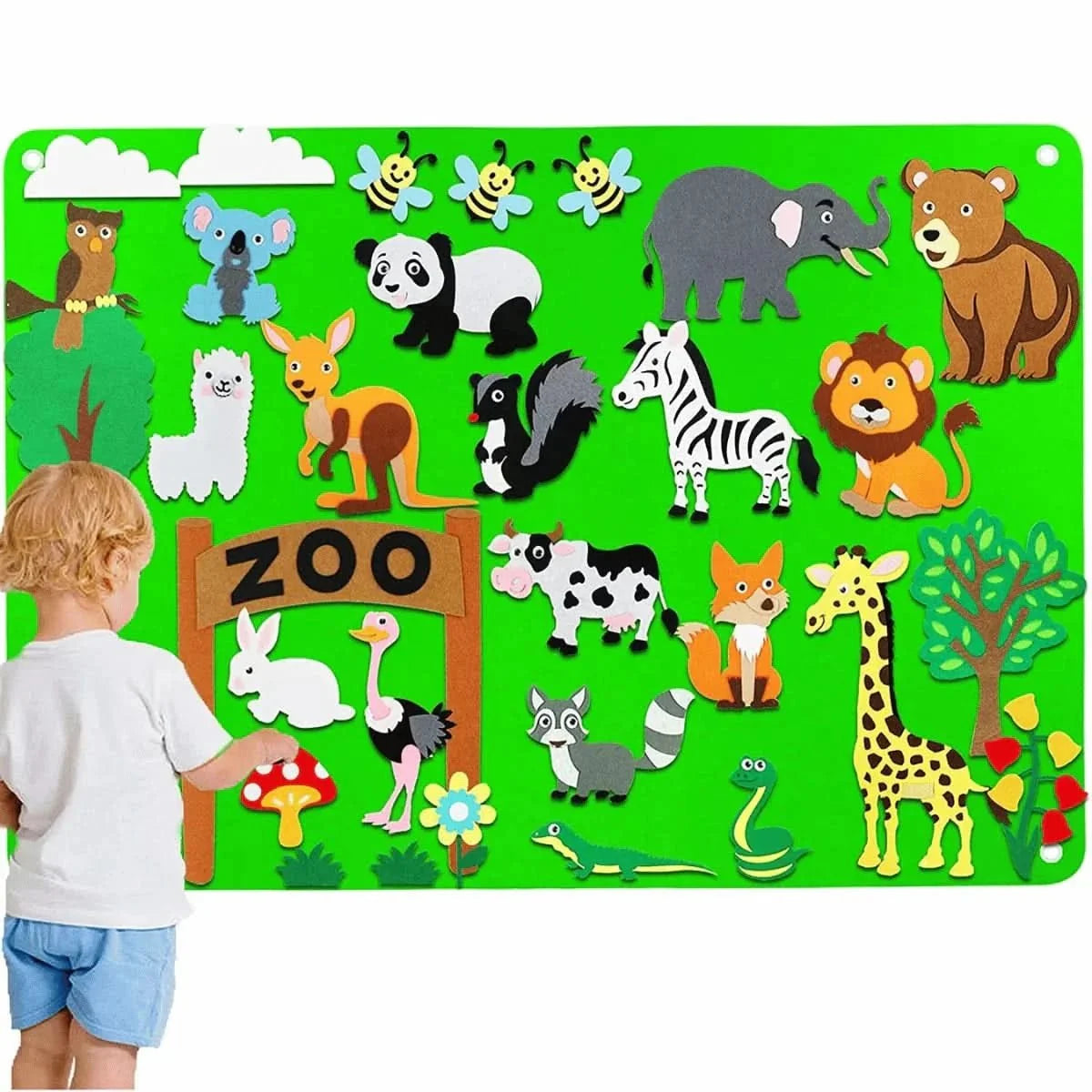 WonderWild Felt Board Animal Learning Fun