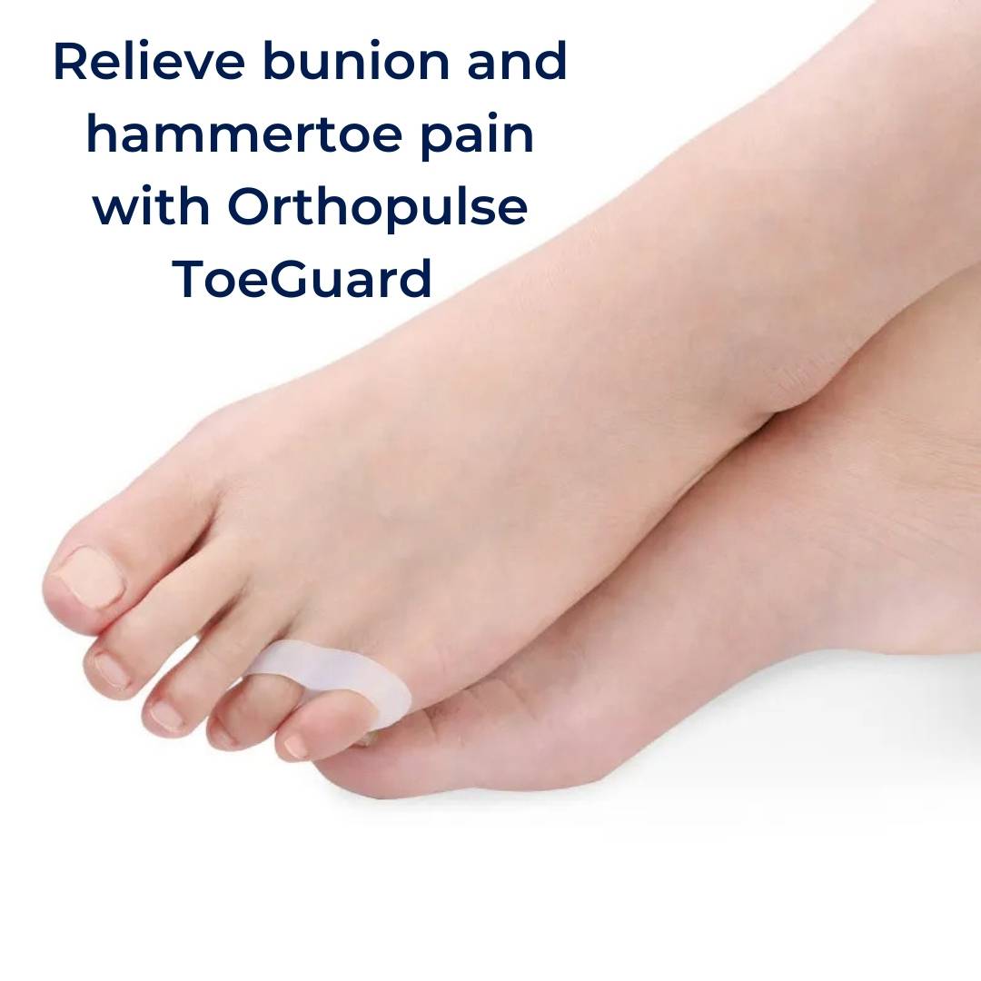 ToeGuard Orthopedic Toe Spacers, Bunionette Corrector - Little Toe Straightener - for Bunions - Hammertoe and Toe Alignment