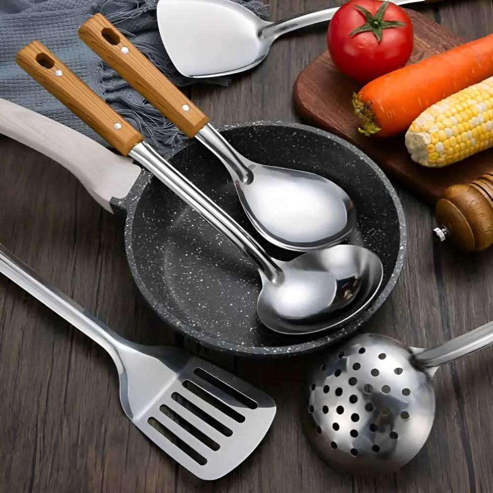 LUXURY STAINLESS STEEL Stainless Steel Kitchen Utensil Set lifestyle image 2