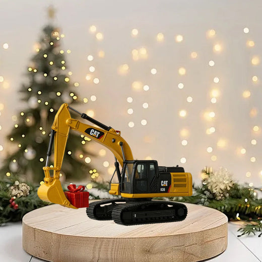 Construction Vehicle Advent Calendar, 24 Diecast Mini Heavy Machinery Toys for Kids & Collectors