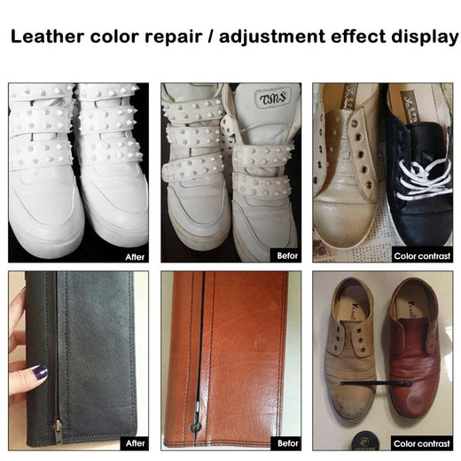 Leather Repair Kit, Liquid Repair Balm for Holes & Scratches in Car Seats, Sofas & Shoes