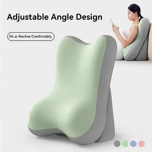 Adjustable Wedge Pillow, Ergonomic Back Support Cushion for Sitting Up in Bed, Reading & Lounging