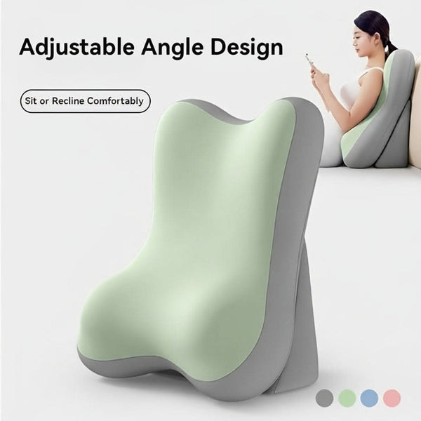 Adjustable Wedge Pillow, Ergonomic Back Support Cushion for Sitting Up in Bed, Reading & Lounging