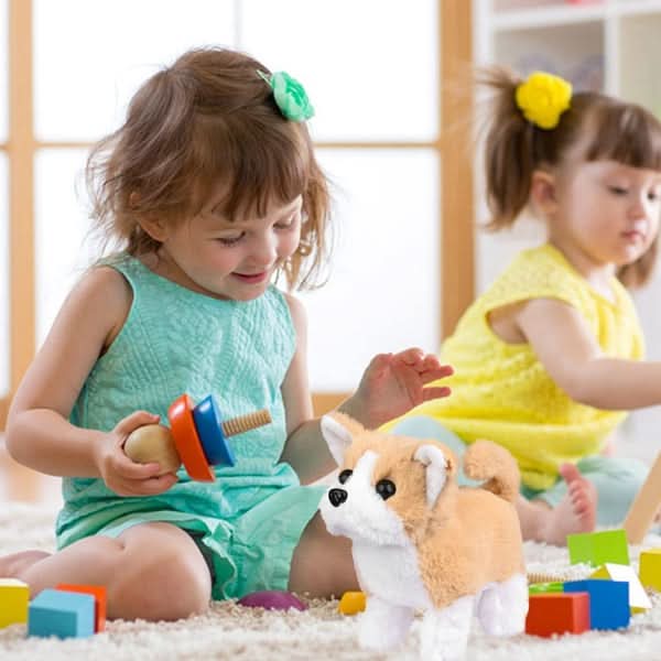 WAGGOPAL Movable Plush Dog