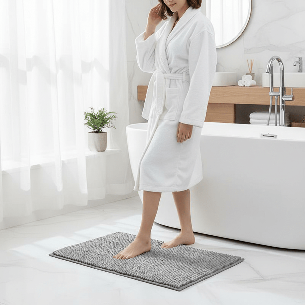 SOFTDRY COMFORT Chenille Bath Mat