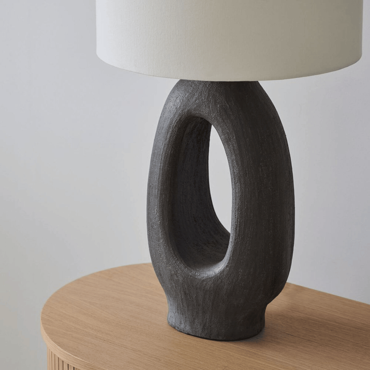 Modern Table Lamp, Glass Glow Lamp for Bedroom & Living Room