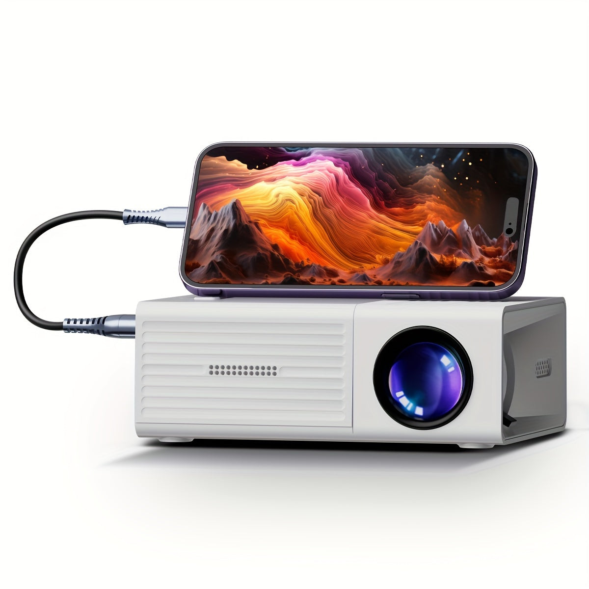 Ultra-Bright Mini Projector, 3000 Lumens