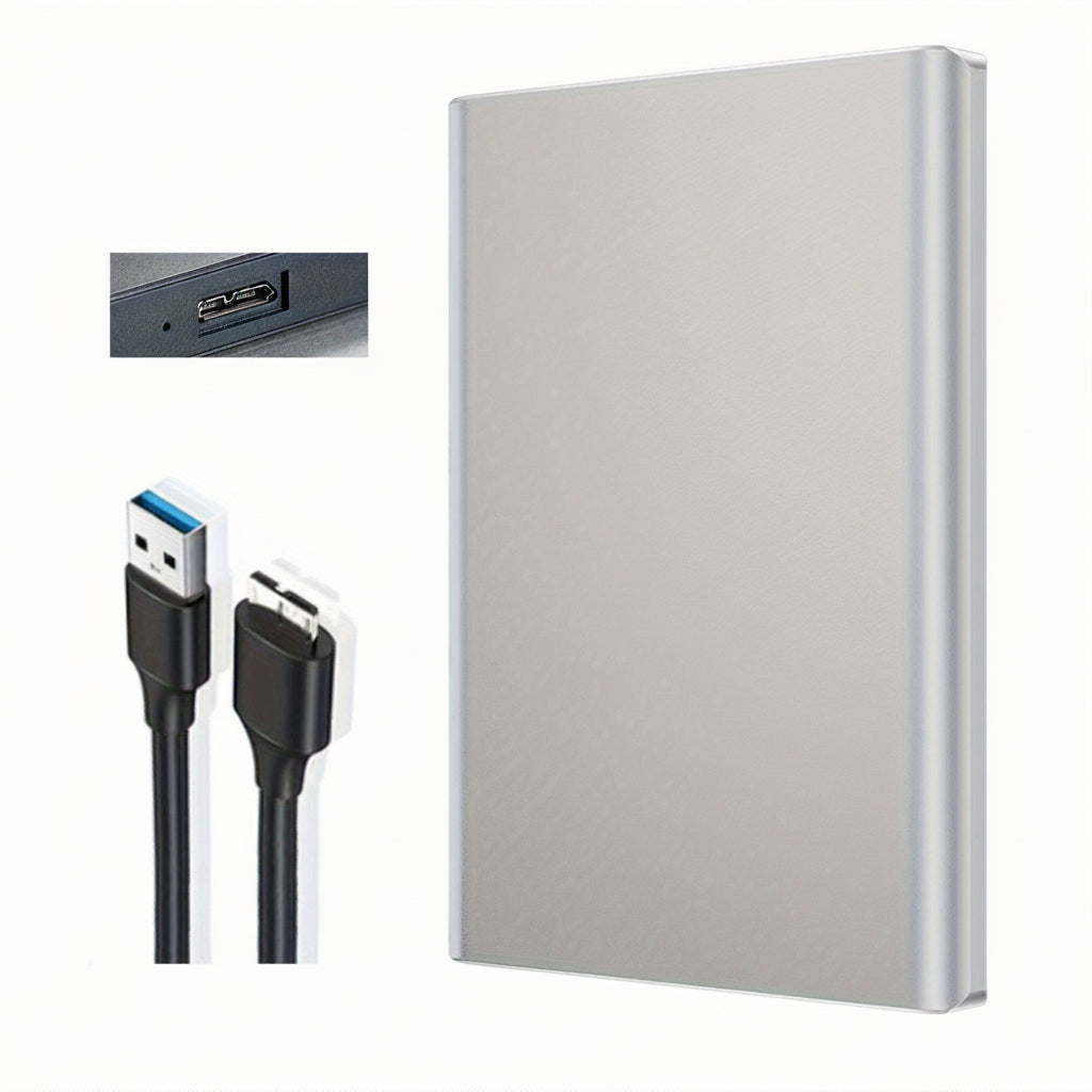 Slim Portable Hard Drive 320GB to 1TB, USB Laptop External Storage in 4 Colors