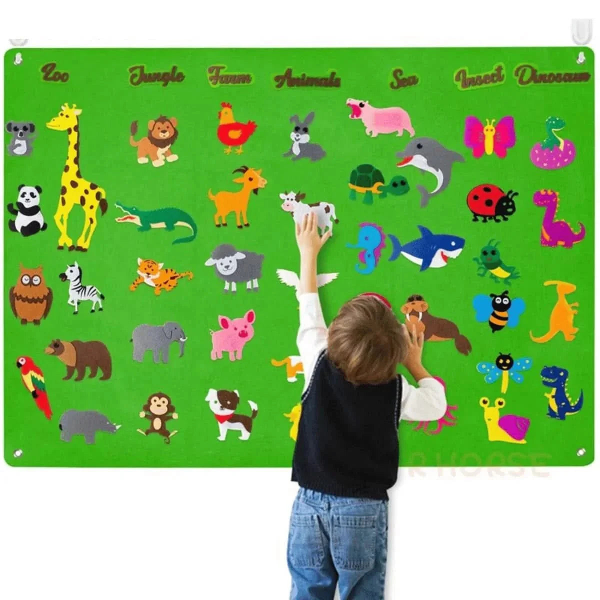 WonderWild Felt Board Animal Learning Fun