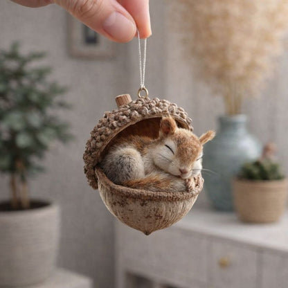 FORESTDREAM Cute Sleeping Forest Friends Figurine