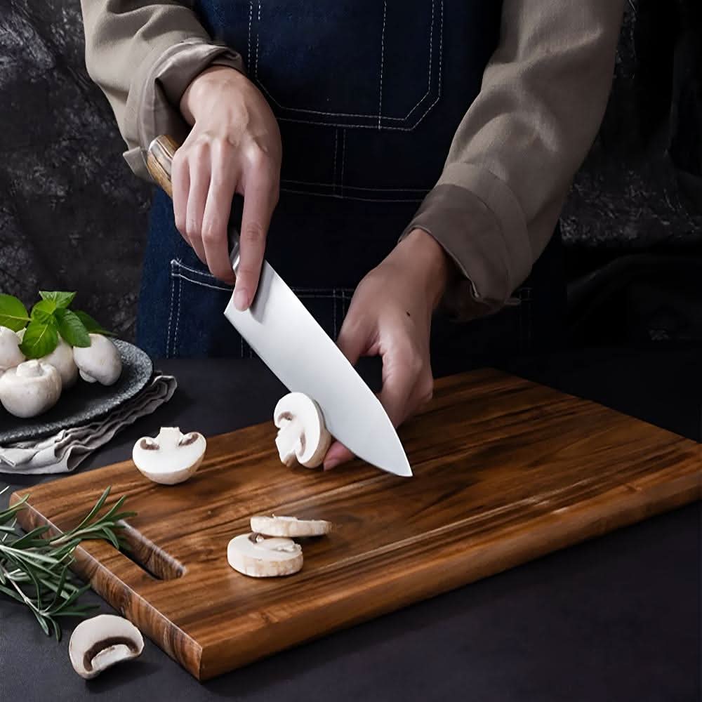 ECOSLICE Sustainable Acacia Wood Cutting Board lifestyle image 3