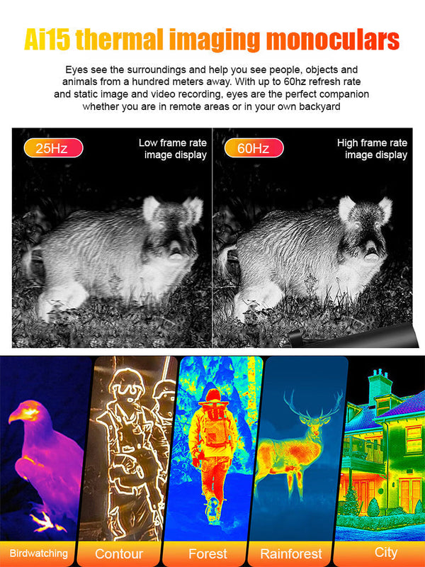 Thermal Imaging Camera, Night Vision Device with HD Screen for Hunting, Camping & Wildlife Observation