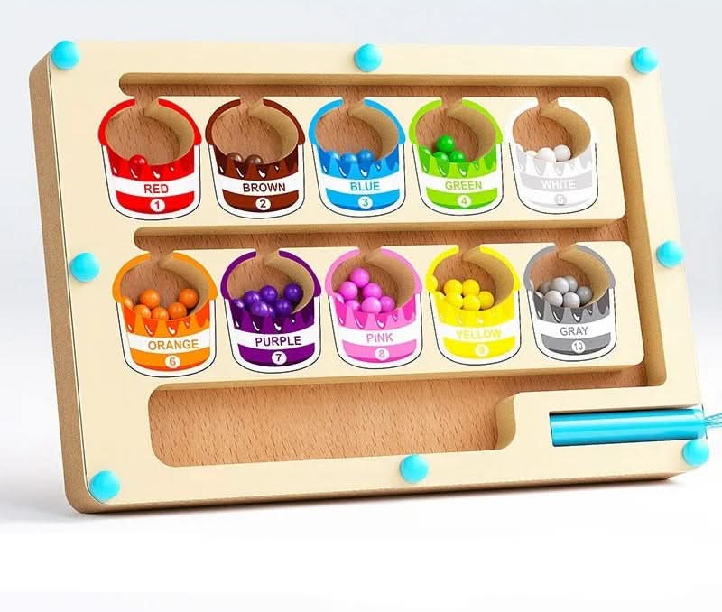 ColorQuest Magnetic Colour and Number Game