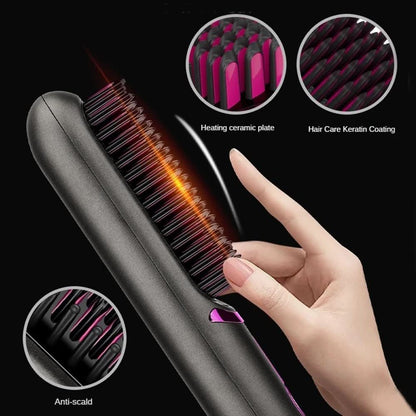 Tima Styler Cordless Straightening Brush Styler