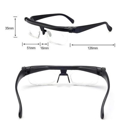 Adjustable Focus Reading Glasses, Unisex, Zoom Lens