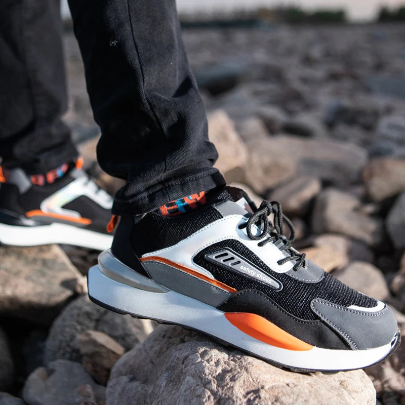 Work Shoes for Men, Protective Industrial Safety Shoes