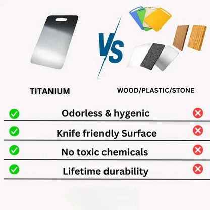 TITANEDGE Antibacterial Stainless Steel Cutting Board