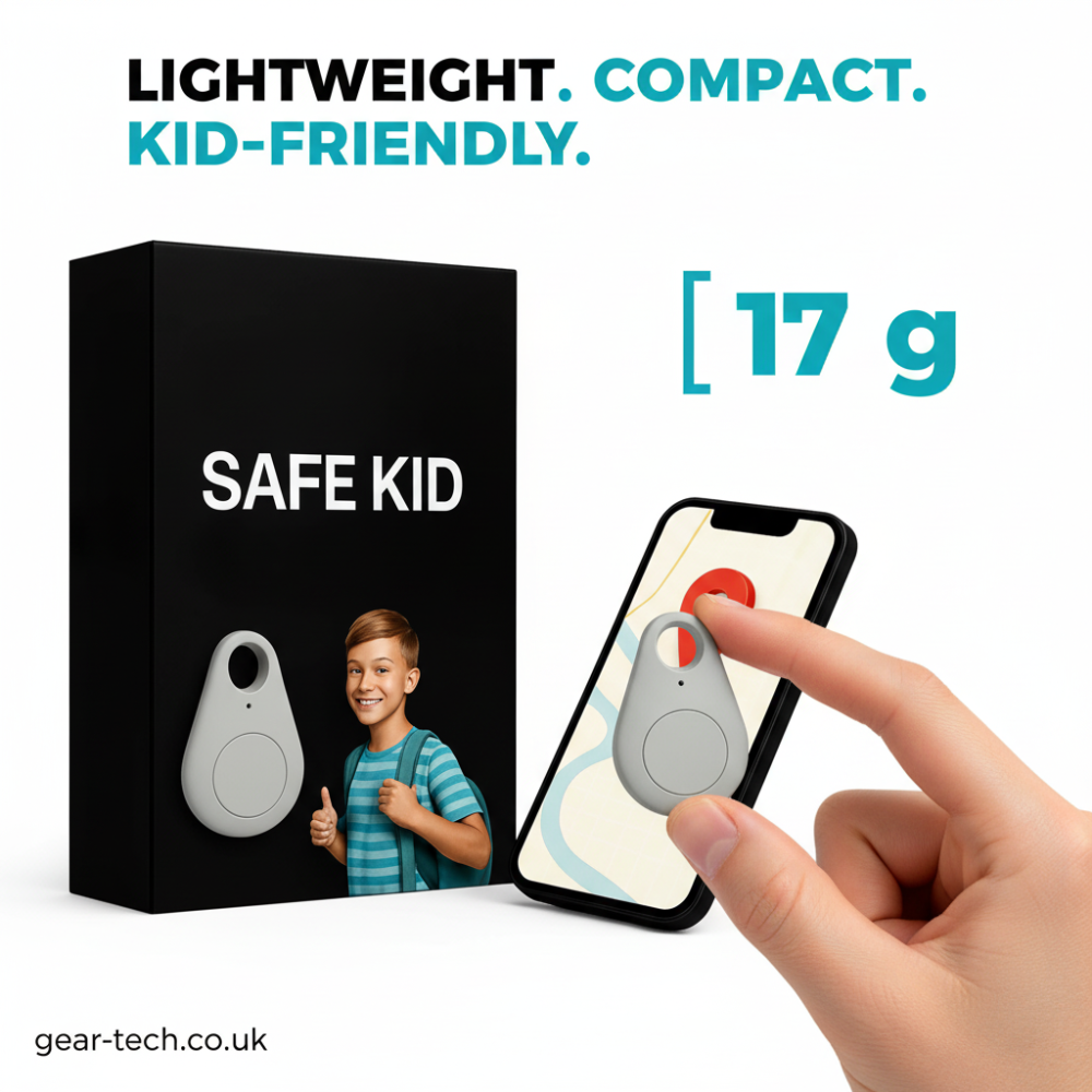 Kids GPS Tracker, Waterproof, Real-Time & SOS Alarm