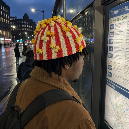Popcorn Bucket Hat, Funny Movie Night Party Hat