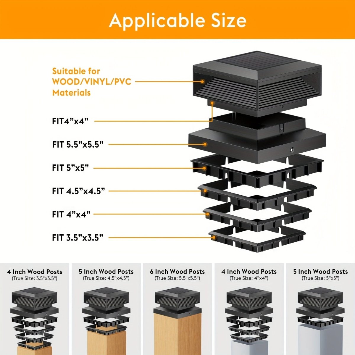 SHINEFLOW Decorative Solar Post Light