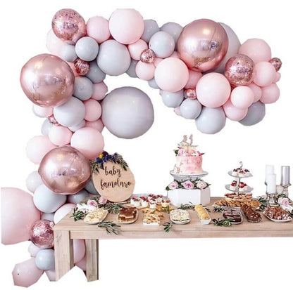 Balloon Garland Kit, Pastel Pink Balloon Arch Kit 89 Pieces
