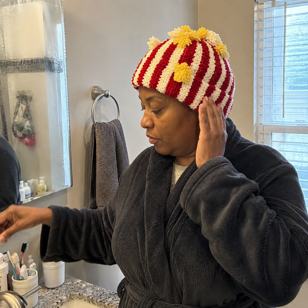 Popcorn Bucket Hat, Funny Movie Night Party Hat
